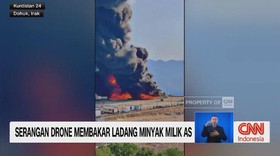 VIDEO: Serangan Drone Membakar Ladang Minyak Milik AS