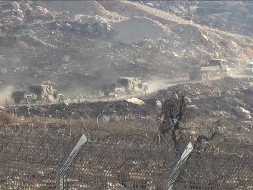 VIDEO: Israel Kerahkan Konvoi Militer ke Perbatasan usai Serang Suriah