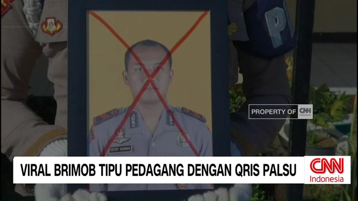 VIDEO: Brimob Tipu Pedagang dengan QRIS Palsu