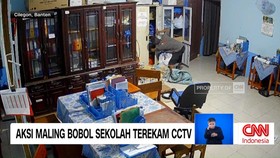 Aksi Maling Bobol Sekolah Terekam CCTV