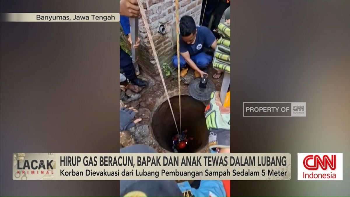 VIDEO: Hirup Gas Beracun, Bapak dan Anak Tewas dalam Lubang