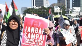 Gerakan Perempuan di Jakarta Serukan Boikot Produk Terafiliasi Israel