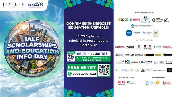 Temukan Beasiswa & Pendidikan Global di IALF Scholarships & Education Info Day 2025