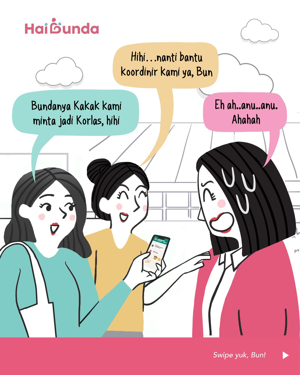 Bubun mulai menghindar wali murid yang lain ketika 'ditodong' jadi kordinator kelas alis korlas di sekolah Si Kakak. Bagaimana akhirnya? Simak kelanjutannya!