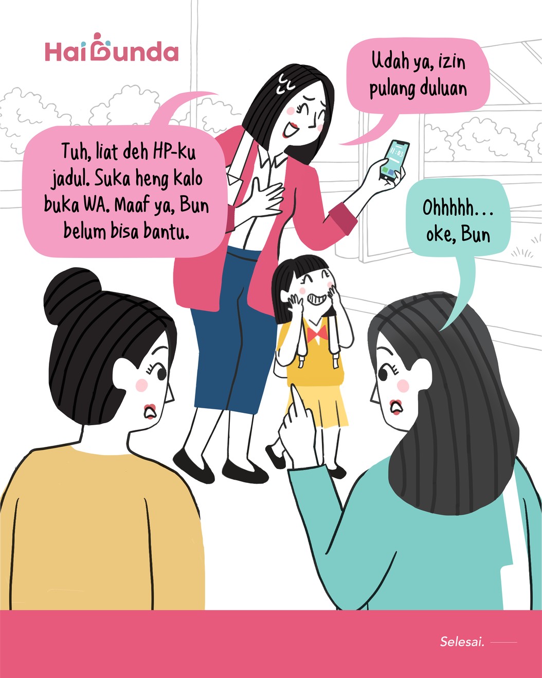 Bubun mulai menghindar wali murid yang lain ketika 'ditodong' jadi kordinator kelas alis korlas di sekolah Si Kakak. Bagaimana akhirnya? Simak kelanjutannya!