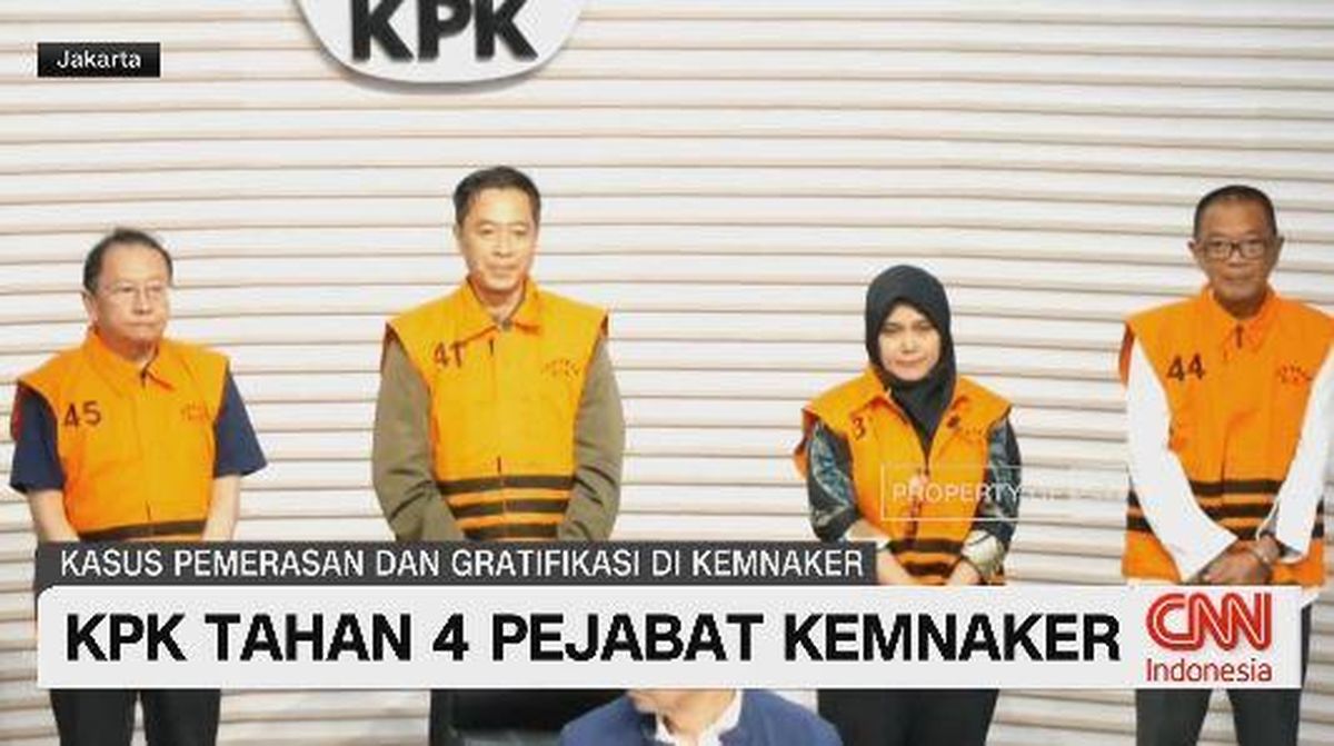 VIDEO: KPK Tahan 4 Pejabat Kemenaker