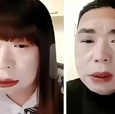 Begini Wajah Asli Sister Hong Tanpa Makeup dan Rambut Palsu