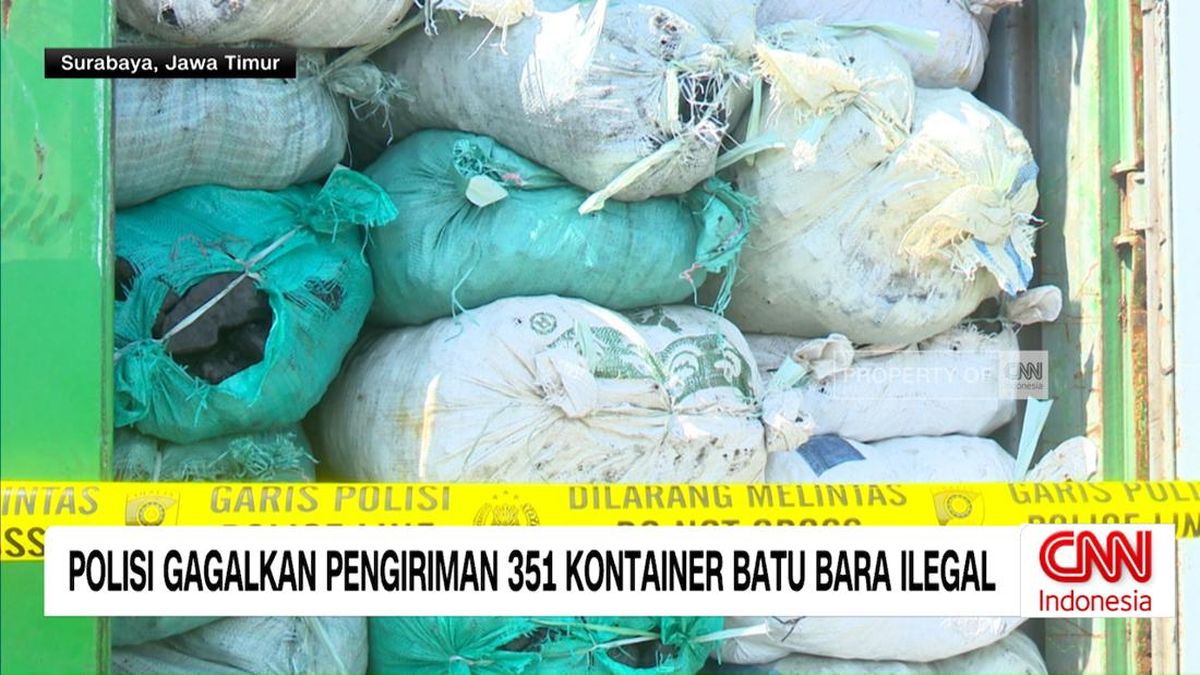 VIDEO: Polisi Gagalkan Pengiriman 351 Kontainer Batu Bara Ilegal