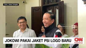 VIDEO: Jokowi Pakai Jaket PSI Logo Baru