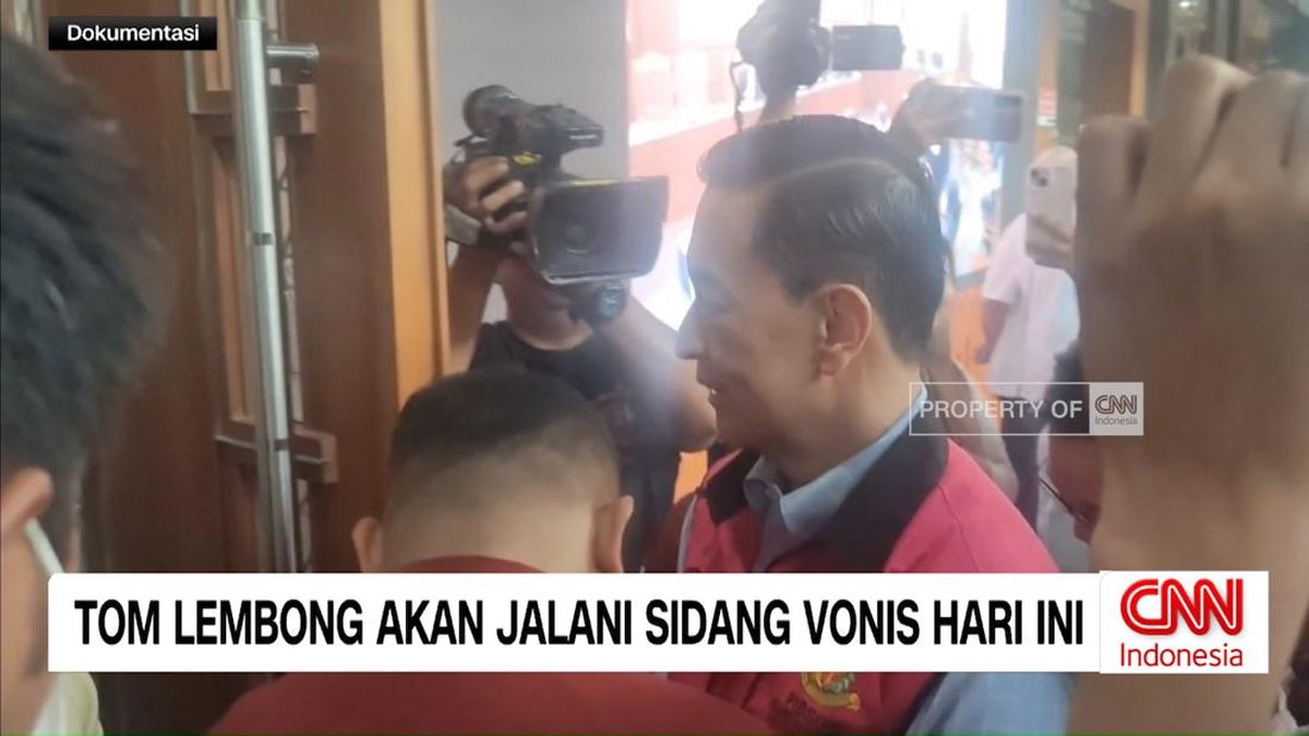 VIDEO: Tom Lembong Akan Jalani Sidang Vonis Hari Ini