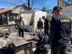 Tim Labfor Polda Bali Olah TKP Kebakaran Pasar Oinlasi NTT, Tiga Sampel Dibawa