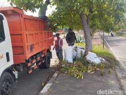Duh! Median Jalan Suramadu Jadi Tempat Pembuangan Sampah Dadakan