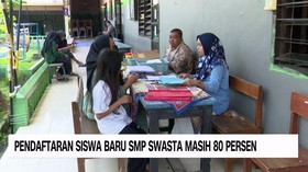 VIDEO: Pendaftaran Siswa Baru SMP Swasta Masih 80 Persen