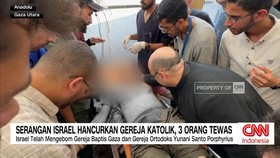 VIDEO: Serangan Israel Hancurkan Gereja Katolik, Tiga Orang Tewas