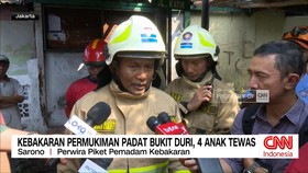 VIDEO: Kebakaran Pemukiman Padat Bukit Duri, 4 Anak Tewas