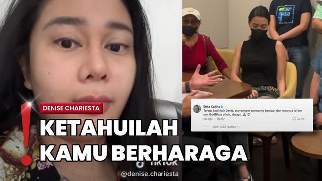 Bernasib Sama, Denise Chariersta Ikut Semangati Erika Carlina