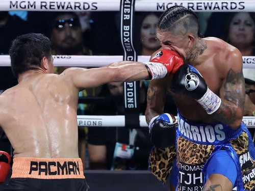 Netizen Geregetan Minta Duel Tinju Pacquiao vs Barrios Diulang
