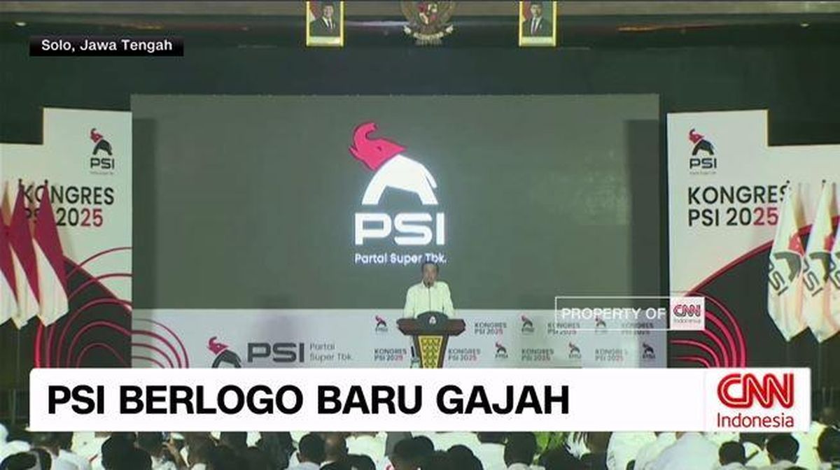 VIDEO: PSI Berlogo Baru Gajah, Ini Artinya Menurut Jokowi dan Kaesang
