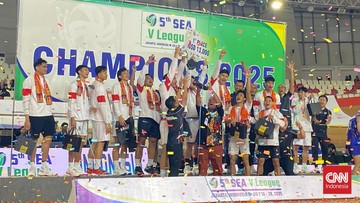 Update Eksklusif Olahraga CNN : Indonesia Juara Umum SEA V League 2025