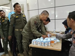 Ratusan Pegawai DLH dan Satpol PP Palembang Dites Urine Mendadak