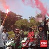 FOTO: Daftar Tuntutan Demo Ojol di Monas
