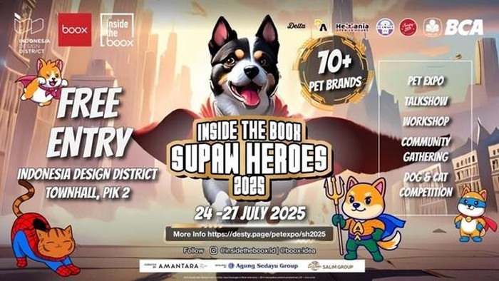 Mengusung Tema SUPAW HEROES Event Ini Menggabungkan Unsur Pop Culture Superhero Dengan Kecintaan Terhadap Hewan Peliharaan