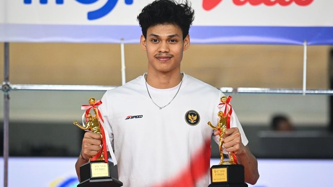 Boy Arnez mengungkapkan perasaannya usai berhasil juara SEA V League 2025 bersama Timnas Voli Putra Indonesia dan menjadi Most Valuable Player (MVP).
