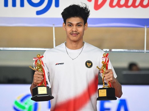 Reaksi Boy Arnez Usai Indonesia Juara dan Jadi MVP SEA V League
