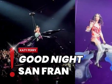 img-title Reaksi Katy Perry usai Hampir Jatuh dari Properti Kupu-kupu di Konser