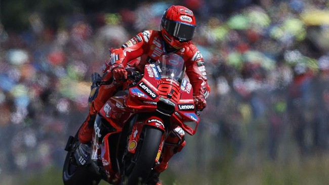 Marquez Dekati Rekor Podium Rossi di MotoGP Pembalap Ducati Marc Marquez semakin dekat dengan rekor menakjubkan yang masih dipegang Valentino Rossi di MotoGP.