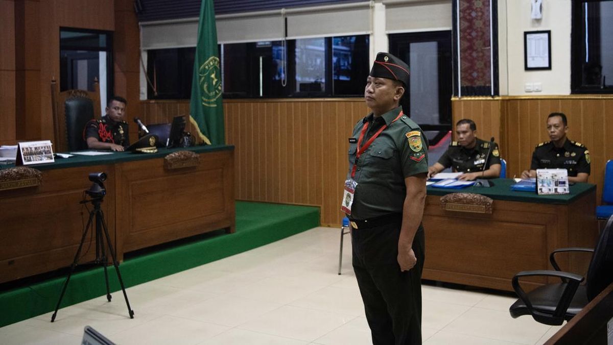 Kopda Bazar Penembak 3 Polisi di Lampung Dituntut Hukuman Mati