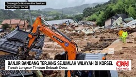 VIDEO: Banjir Bandang Terjang Sejumlah Wilayah di Korea Selatan