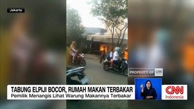 VIDEO: Tabung Elpiji Bocor, Rumah Makan Terbakar