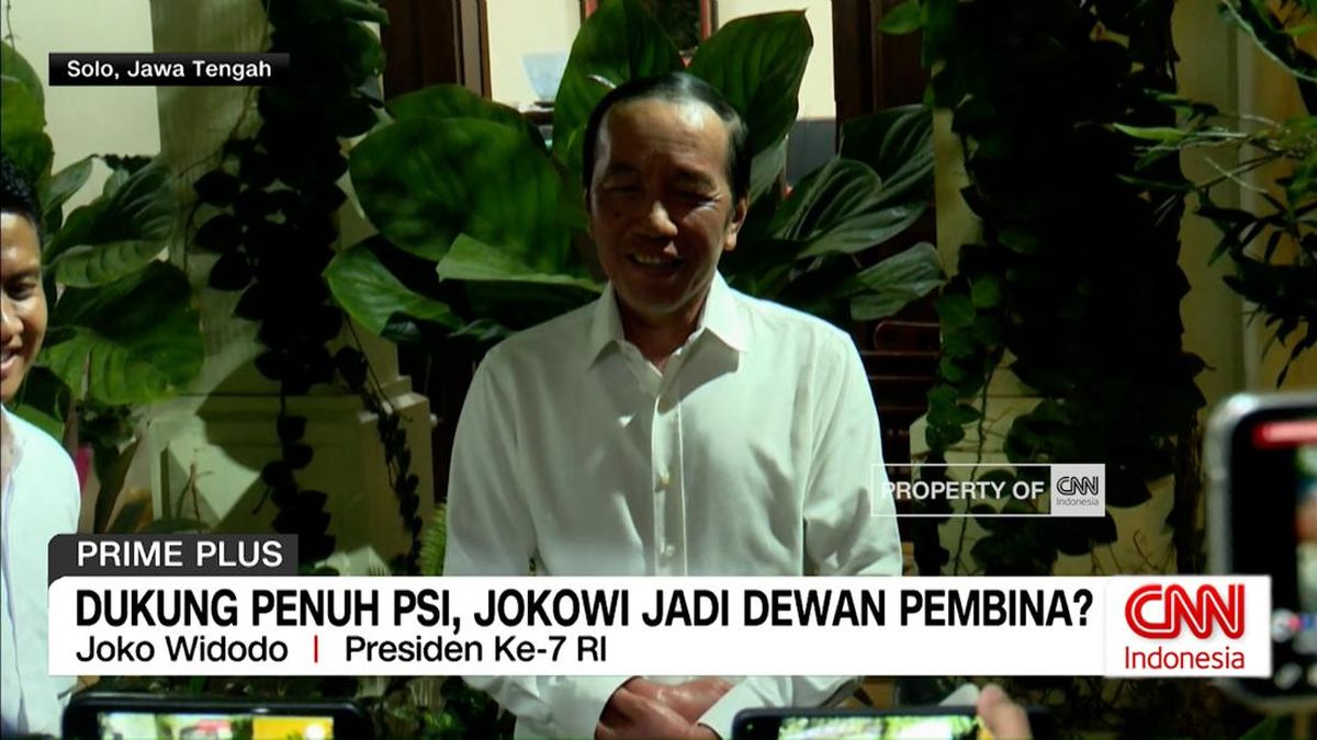 VIDEO: Dukung Penuh PSI, Jokowi Jadi Dewan Pembina?