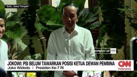 VIDEO: Jokowi: PSI Belum Tawarkan Posisi Ketua Dewan Pembina