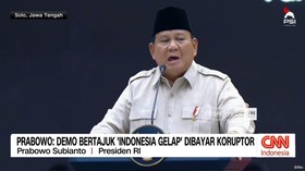 VIDEO: Prabowo: Demo Bertajuk 'Indonesia Gelap' Dibayar Koruptor