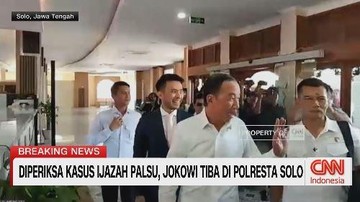 VIDEO: Diperiksa Kasus Ijazah Palsu, Jokowi Tiba di Polresta Solo
