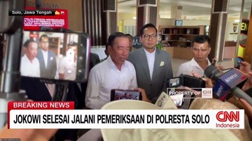 VIDEO: Jokowi Selesai Jalani Pemeriksaan di Polresta Solo