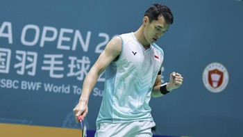 FOTO: Jonatan Christie Lolos ke 16 Besar China Open
