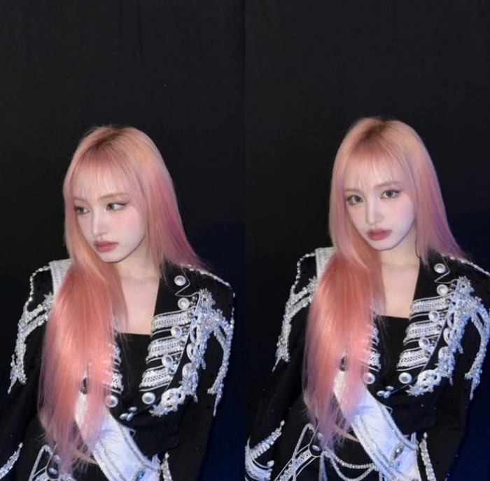 Maret lalu, Liz 'IVE' juga terlihat mengubah warna rambunya menjadi pink. Penampilan dengan rambut pink itu, juga terlihat dalam foto konsep untuk album Jepang IVE yang akan dirilis akhir Juli ini/Foto: instagram.com/liz.yeyo