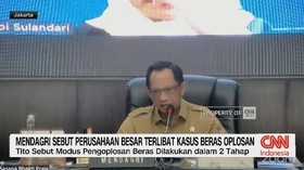 VIDEO: Mendagri Sebut Perusahaan Besar Terlibat Kasus Beras Oplosan