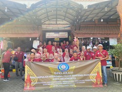 Pedagang di Mojokerto Gelorakan Harkamtibmas dan Stabilitas Harga
