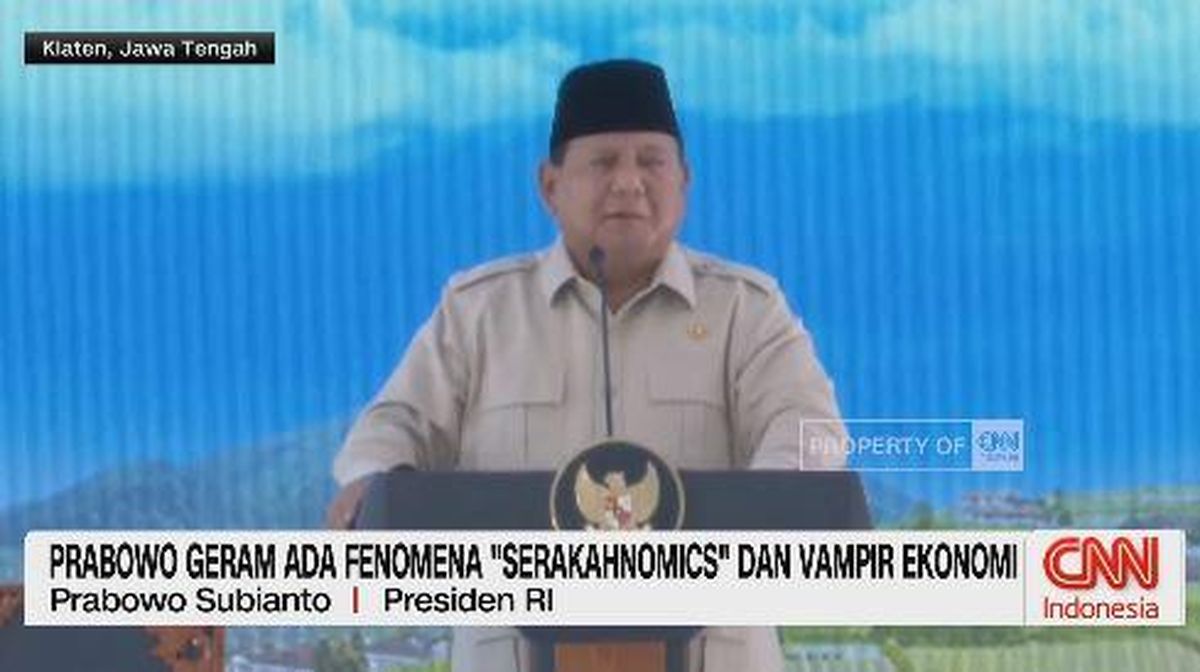 VIDEO: Prabowo Geram Ada Fenomena "Serakahnomics" Dan Vampir Ekonomi