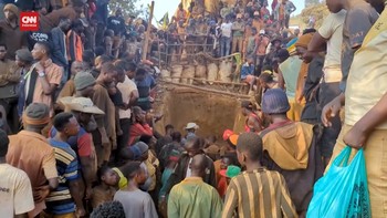 VIDEO: Pencarian Puluhan Korban Longsor Tambang Emas di Kongo