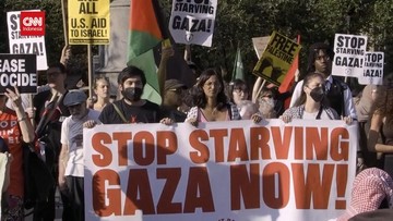 VIDEO: Aksi Bela Palestina di New York, Kecam Dukungan AS ke Israel