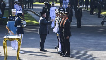 FOTO: Pelantikan 2.000 Perwira Remaja TNI dan Polri di Istana