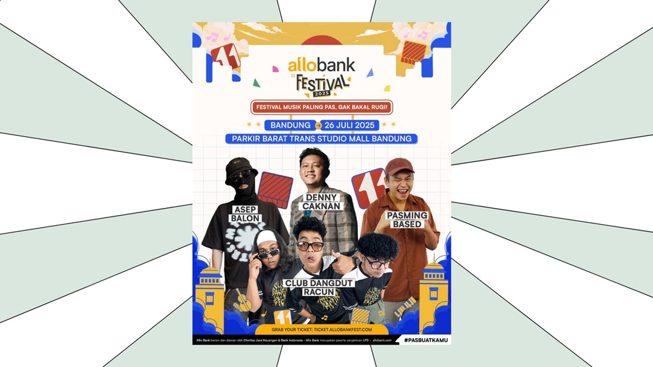 Allo Bank Festival Siap Menggoyang Bandung 26 Juli 2025!