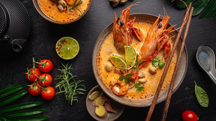 Ilustrasi tom yum Ilustrasi tom yum