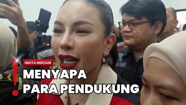 Merah Mencolok! Inilah Penampilan Nikita saat Bertemu Reza di Sidang