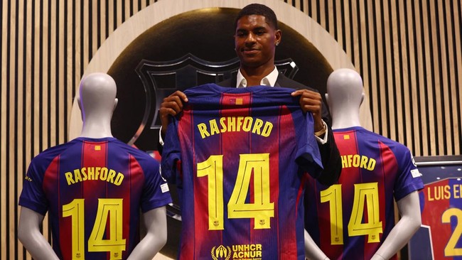 Presiden Barcelona Joan Laporta membuat pengakuan jujur soal perekrutan Marcus Rashford dari Manchester United.